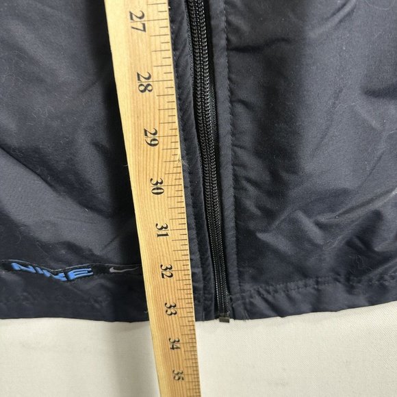 VINTAGE Nike Track Windbreaker Jacket Men XL Blue Y2K Gray Tag Full Zip Logo - Picture 8 of 10